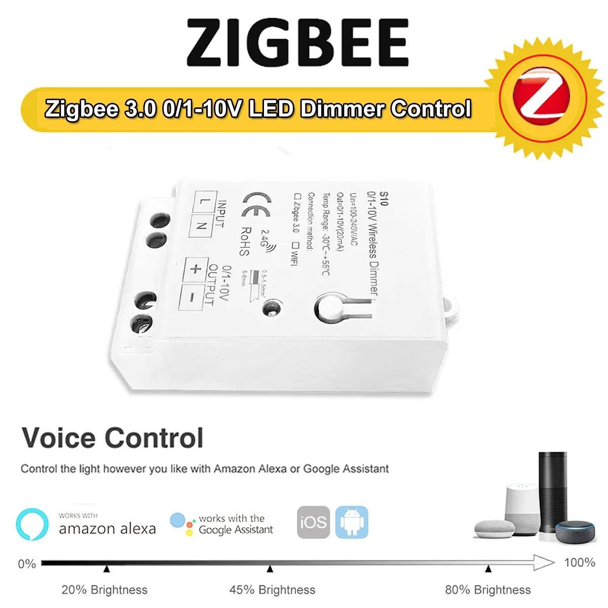 Zigbee 3.0 0-10V 1-10V Dimmer  - Zigbee Coordinator Stick ulasan dan harga