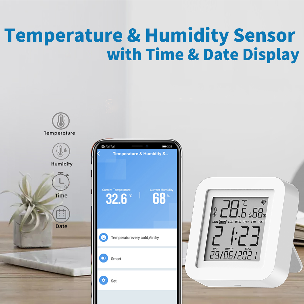 Tuya WIFI Temperature & Humidi - Home Automation Ideas ulasan dan harga