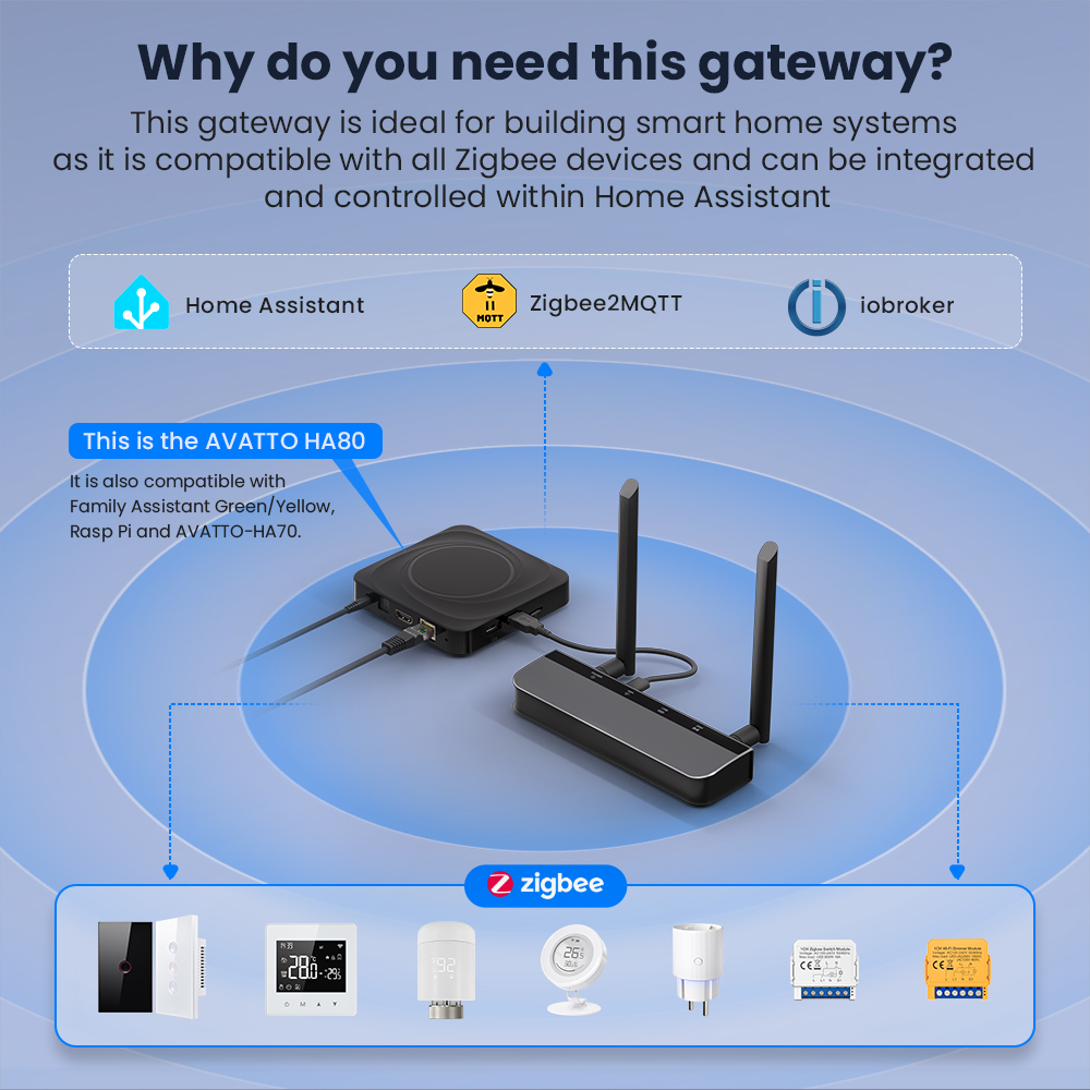 AVATTO Zigbee 3.0 PoE Dongle w - Matter Hub Thread ulasan dan harga