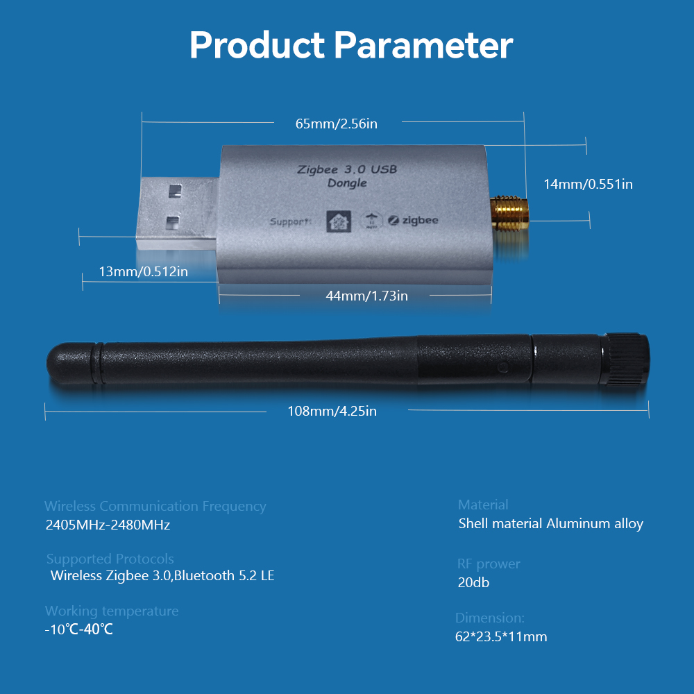 2026 New Zigbee 3.0 Dongle-E U - Zigbee Coordinator Stick ulasan dan harga